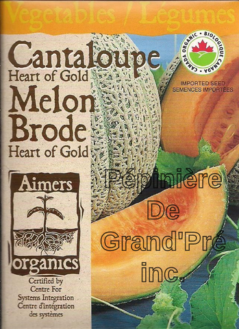 Semences organiques - Aimers - Cantaloupe Heart of Gold