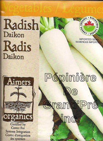 Semences organiques - Aimers - Radis Daikon