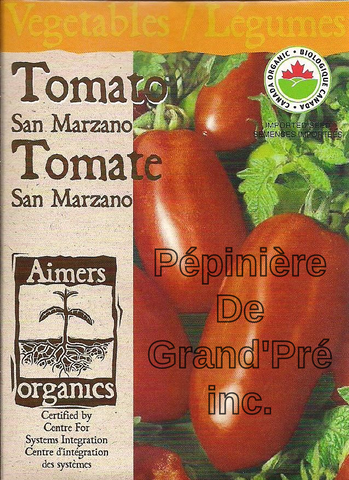Semences organiques - Aimers - Tomate San Marzano