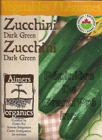 Semences organiques - Aimers - Zucchini Dark Green